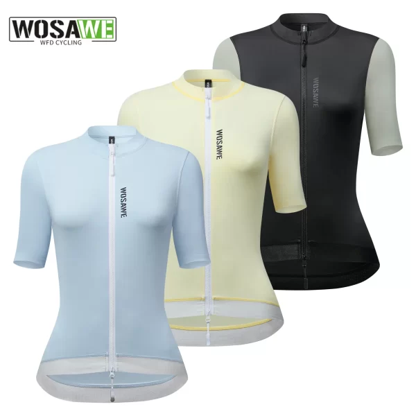 wosawe women's cycling jersey summer anti uv cycling bicycle clothing quick dry mountain female bike clothes