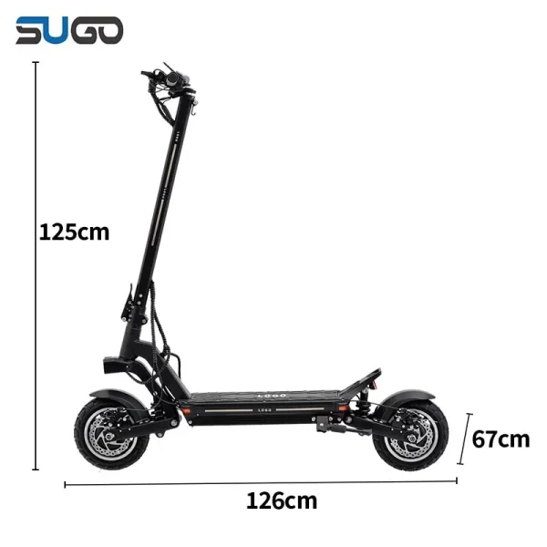 sgx5 new 2400w dual motor electric scooter maximum speed 55 km/h 52v 18.2ah battery electric scooter with lcd monitor