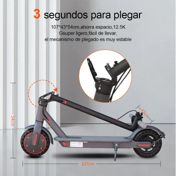 lp80 electric scooter: 350w motor, 31km/h speed, app enabled, shock absorbing, anti skid, 8.5 inch wheels, foldable design.
