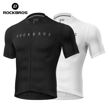 rockbros quick dry short sleeve sport t shirt gym jerseys fitness shirt breathable sportswears cycling shirt
