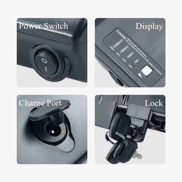 36v multi brand compatible bicycle battery 10.4ah 12.8ah 14ah luggage rack move crs 100 battery pack ansmann replacement