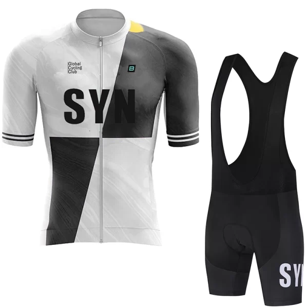 syn new summer men's short sleeve cycling shorts suspenders set new arrival cycling jersey shirt outdoor cycling clothing