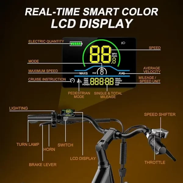 2024 new v80 removable battery 1000w48v13ah color meter urban electric bike spoke wheels fast delivery