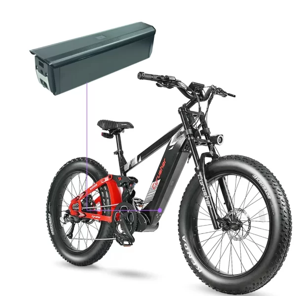 integrated 48v 52v 20ah ebike battery for cyrusher nitro 2.0 kuattro montta lankeleisi mg600 plus forest summit fs electric bike