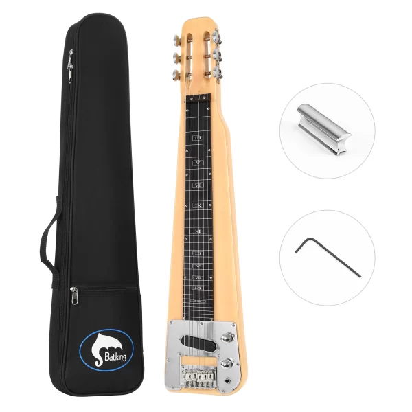 lap steel guitar, electric slide guitars , string slotted headstock steel guiter with gigbag &slide bar