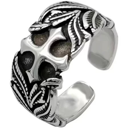 punk hip hop style fashion cross thai silver ring vintage personalized open rings