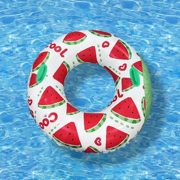 inflatable watermelon shaped swimming ring pool ring tube floating fun water sports swimming supplies for adults' party toys