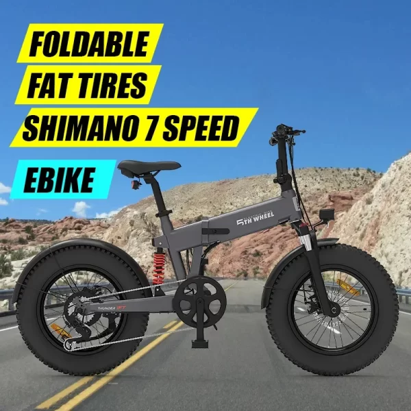 500w brushless motor foldable electric bike 4.0*20 inch tires with 48v 14ah removable lithium battery mountain off road ebike