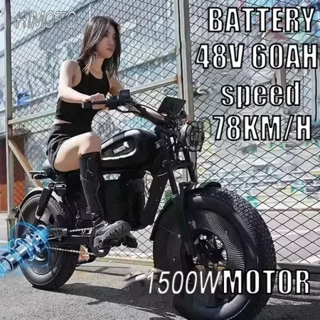 1500w 48v60ah black warrior motorbikes 20inch fat tyre electric bike adult road hydraulic brake e bike adult road electric bike