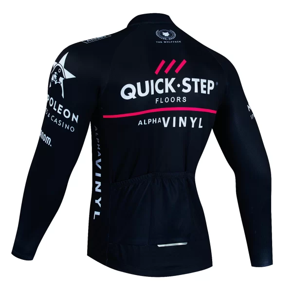 quick step 2024 spring and autumn cycling clothes long sleeved men's mountain bike shirt team bike wear summer outdoor clothes q