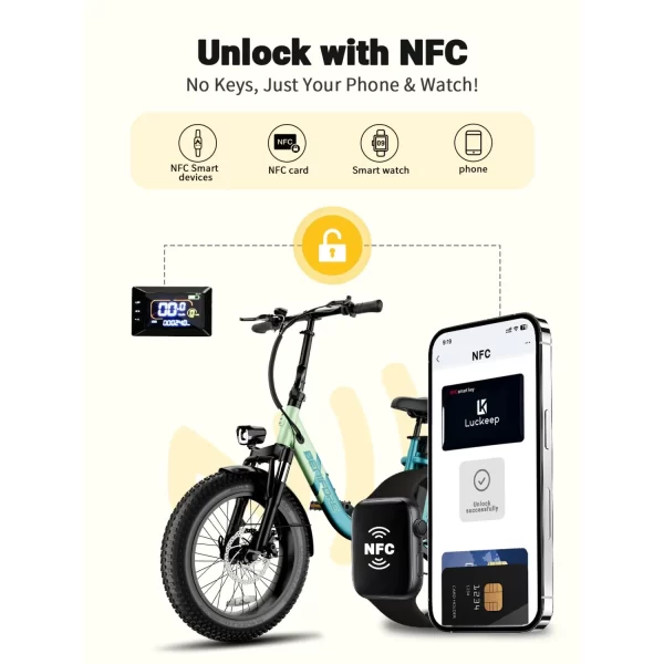 city e bike 750w motor 48v15ah battery with seat back + footrest electric bike 26*3.0 inch fat tire nfc unlock electric bicycle