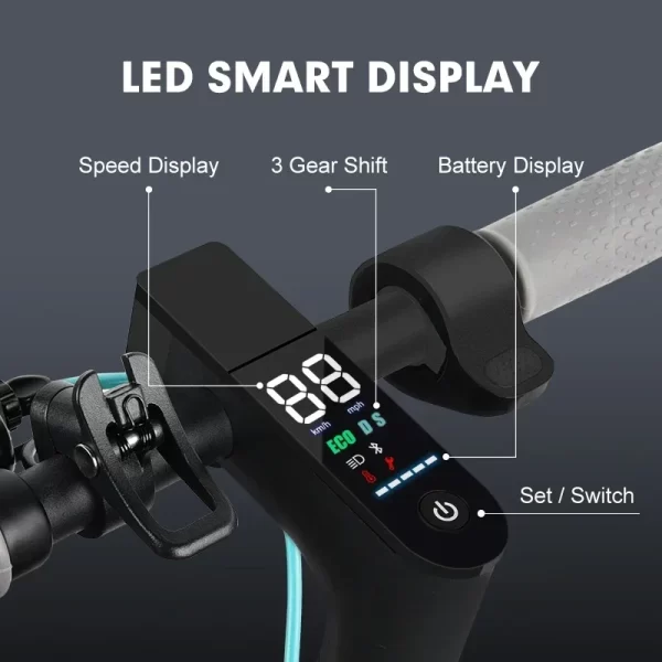 electric scooter mk083 adult 350w powerful brushless motor 30km/h max speed foldable lightweight city scooter us eu stock