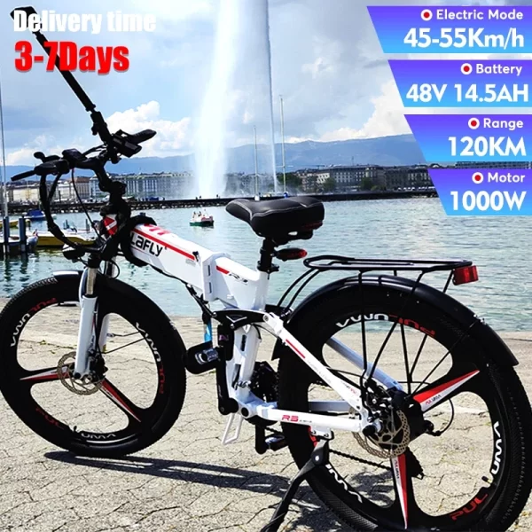 lafly x3 1000w national standard electric bicycle folding 48v iithium assisted mountain electric bike cross country 26inch ebike