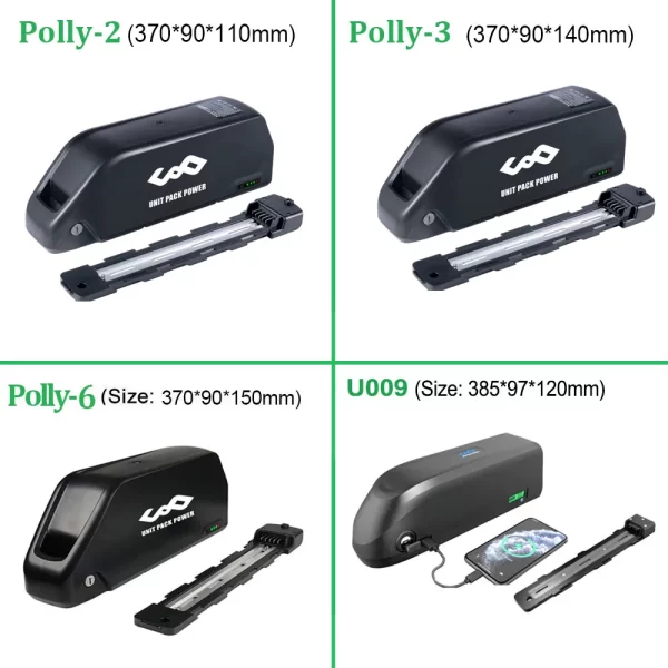 ebike battery 21700 hailong polly 36v 52v 48v 20ah 25ah for bafang electric bicycle 1500w 1000w 750w 500w 350w 250w