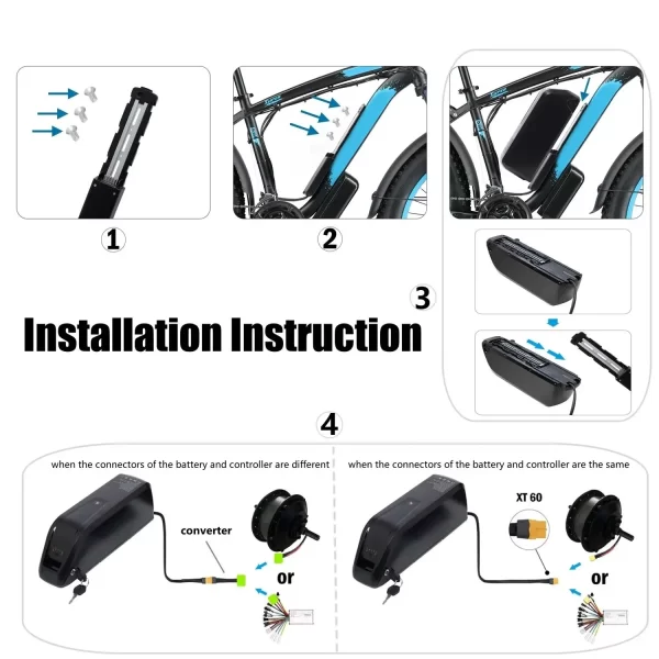 hailong ebike battery 36v 48v 10ah 15ah 20ah mountain bicycle 18650 electric bateria pack for bafang 1500w 1000w 750w 500w