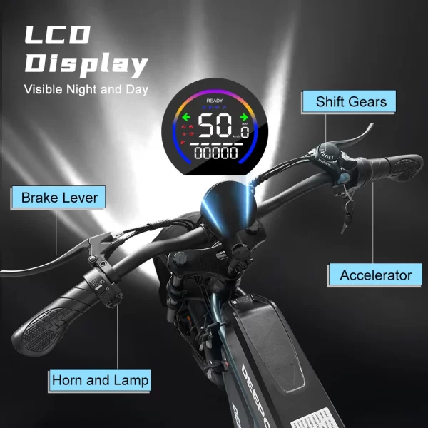 1000w 48v 60ah adult ebike electric bike mountain max 55km/h speed 20inch fat tire cycling bicycle electric bicycle off road