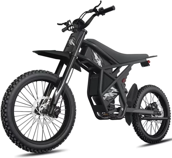 ebike gt73 2000w mountain off road electric motorcycle 25 inch tires 36.4ah dual battery ebike max 37 mph dual hydraulic brake s