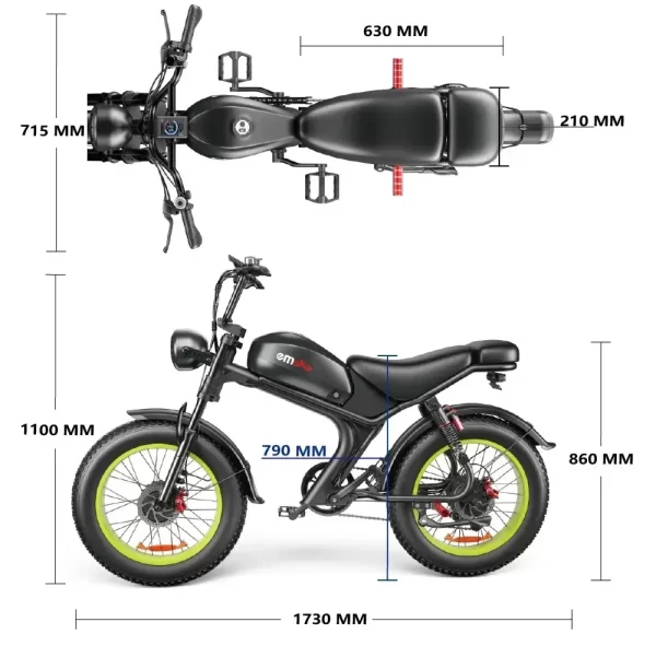 electric bike c93 2000w dual motor 48v 23ah lithium battery adult electric bicycle 20 inch fat tire mountain off road e bike