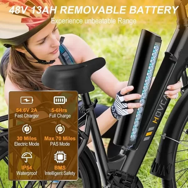 2024 new v80 removable battery 1000w48v13ah color meter urban electric bike spoke wheels fast delivery