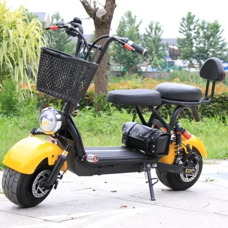 Електрически Скутер 48v mini harley scooter 1000w motor lithium battery pedal motorcycle wide tire skateboard electric scooter