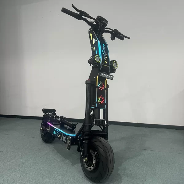 high speed 90 120kmh 55 75mph geofought g14 e scooter 15000w dual motor 10000w electric scooter 72v 13/14 inch tire with seat