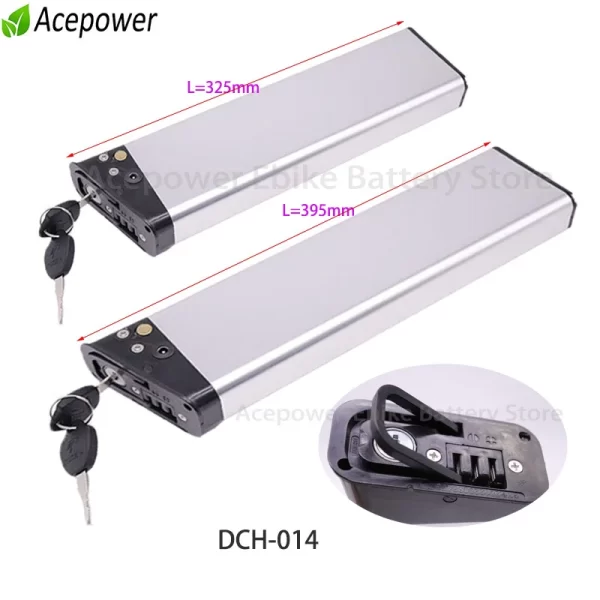 for ancheer am1908 zipper z4 panda xl folding electric bike battery 36v 8ah 10.4ah 12.8ah dch014 ebike battery for vivi f20 fm20