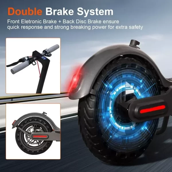 lp80 electric scooter: 350w motor, 31km/h speed, app enabled, shock absorbing, anti skid, 8.5 inch wheels, foldable design.