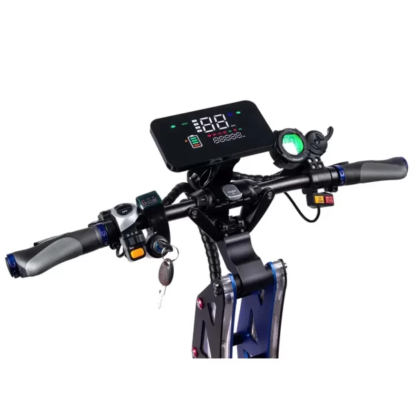 e8p 6000w dual motor 60v 35ah electric scooter 11 inch off road tyres with seat max speed 85 90km/hlcd display foldable escooter