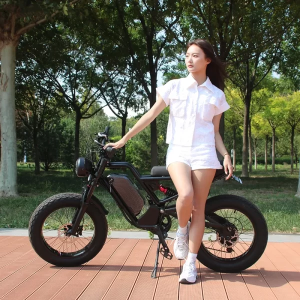 electric bike akez 1500w 48v18ah 20 wheel size hybrid all terrain off road oil brake multiple shock absorption electric bicycle
