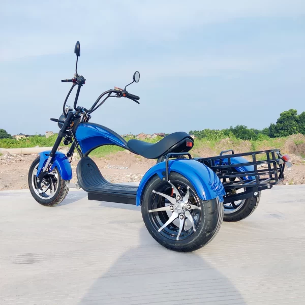 outdoor riding three wheel electric scooter with 18 inch fat tire 1500w motor