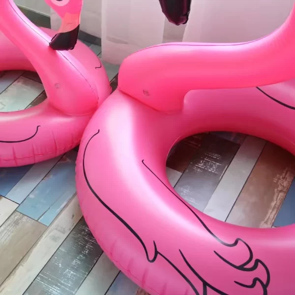 pvc inflatable flamingo swimming ring for adults pool parties supplies&pool float