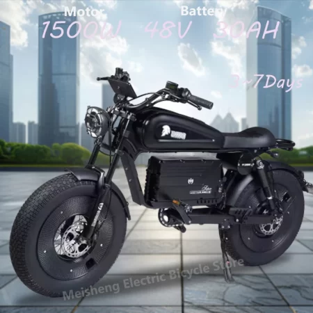 zpw black warrior 1500w motorbikes 48v 60ah ebike adult road electric bicycle 20 inch off road fat tyre electric bike 2000w