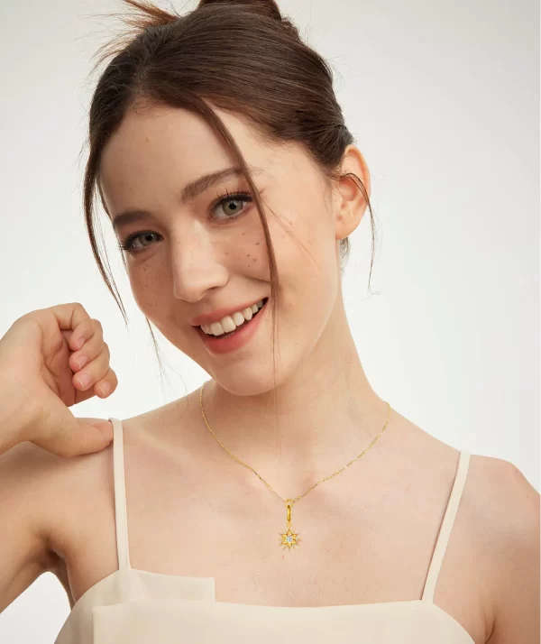lab grown diamond necklace real gold 18k original pendant star designer luxury jewelry for both man and women criti rora