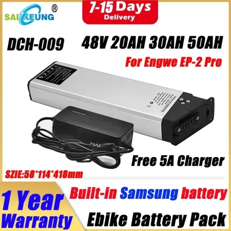 dch 009 48v 17.5ah 20ah 30ah 40ah 50ah battery for 2022 new engwe ep 2 pro engine pro upgraded version for mate x bike battery
