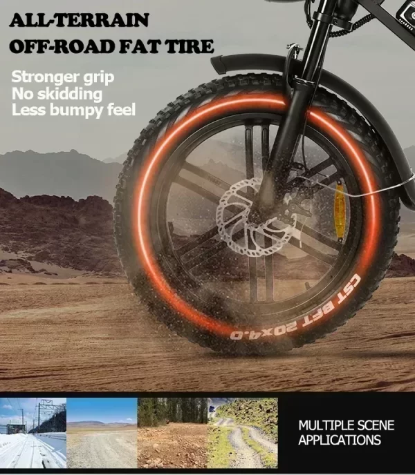 newly v20pro electric bicycle 1000w 48v 15ah ebike , 20 inch electric fat tire electric city mountain bike