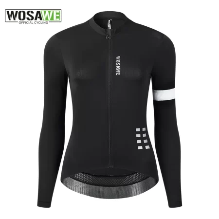 wosawe cycling jersey long sleeve summer spring slim fit long sleeves road bike jersey women breathable cycling maillot