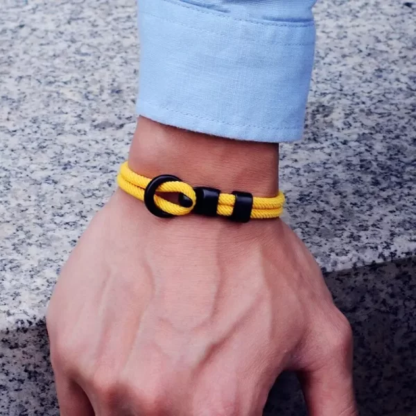 fashion rope bracelet men double layer outdoor camping braclet homme accessories survival paracord braslet gift for him