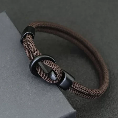 fashion rope bracelet men double layer outdoor camping braclet homme accessories survival paracord braslet gift for him