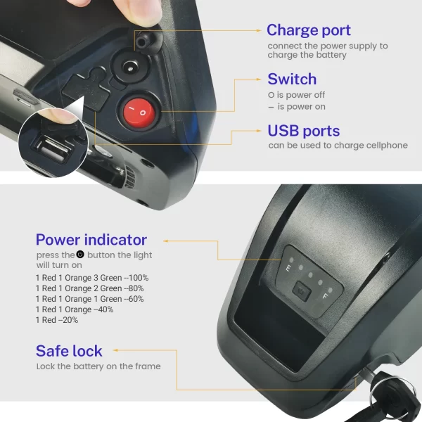 hailong ebike battery 36v 48v 52v 20ah 15ah mountain bicycle 18650 21700 electric bateria pack for bafang 1000w 750w 500w 250w
