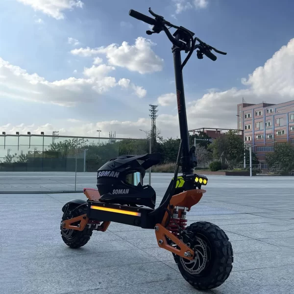 2024 new 6000w 60v 40v dual motor electric scooter dual suspension shock absorption maximum speed 95km/h 11 inch off road tyres