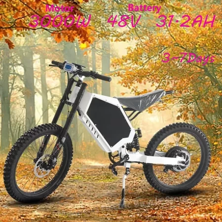 new style super bomber 3000w power electric city bike 48v 31.2ah lithium battery 20 inch tires enduro ebike for adults