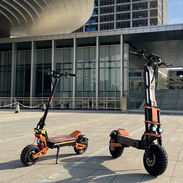2024 new 6000w 60v 40v dual motor electric scooter dual suspension shock absorption maximum speed 95km/h 11 inch off road tyres
