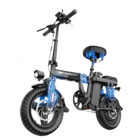 folding electric e bikes professional ultra lightweight portable trunk foldable electrical bicycles adult's driver scooters