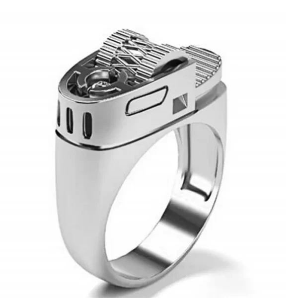 new creative personality lighter ring men and women punk street trend fashion jewelry accessories gift wholesale