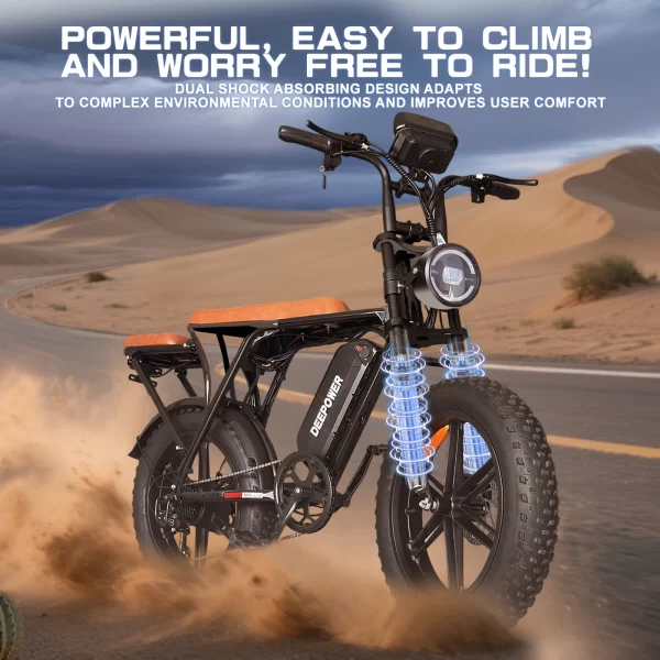idotata adult 1000w electric bicycle, 7 speed city bike, 48v 20ah battery men's bike ,20inch off road fat tyre e mountain ebike
