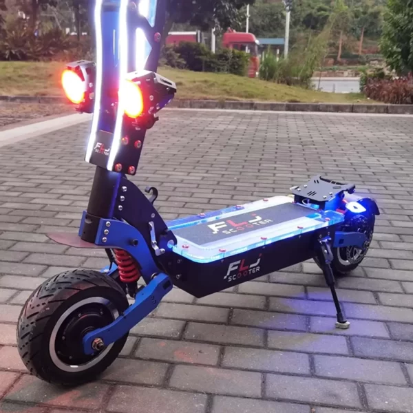 e8p 6000w dual motor 60v 35ah electric scooter 11 inch off road tyres with seat max speed 85 90km/hlcd display foldable escooter