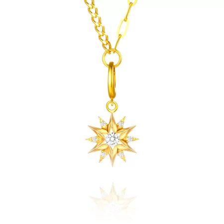 lab grown diamond necklace real gold 18k original pendant star designer luxury jewelry for both man and women criti rora