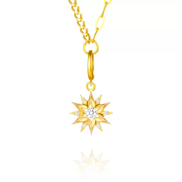 lab grown diamond necklace real gold 18k original pendant star designer luxury jewelry for both man and women criti rora
