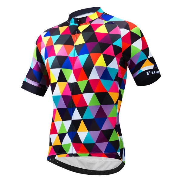 summer men short sleeve cycling jersey mtb maillot bike shirt breathable tricota mountain pro team bicycle sports clothing 2024