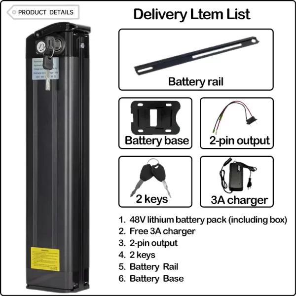 48v electric bike cham rider battery 52v silverfish bafang battery 750w 2000w motor 20 30ah 40ah 72v 50ah 1000w lithium batterij